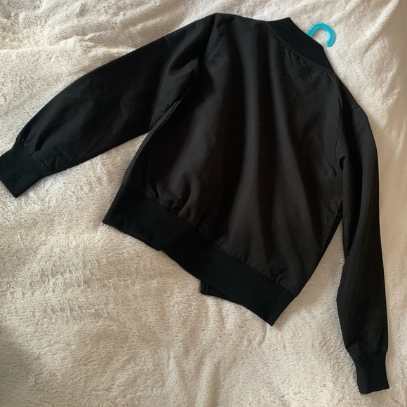 Missguided Black Bomber Jacket - Picture 2 of 3